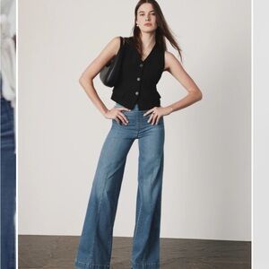 Spanx shape Wide Leg Denim Vintage Indigo